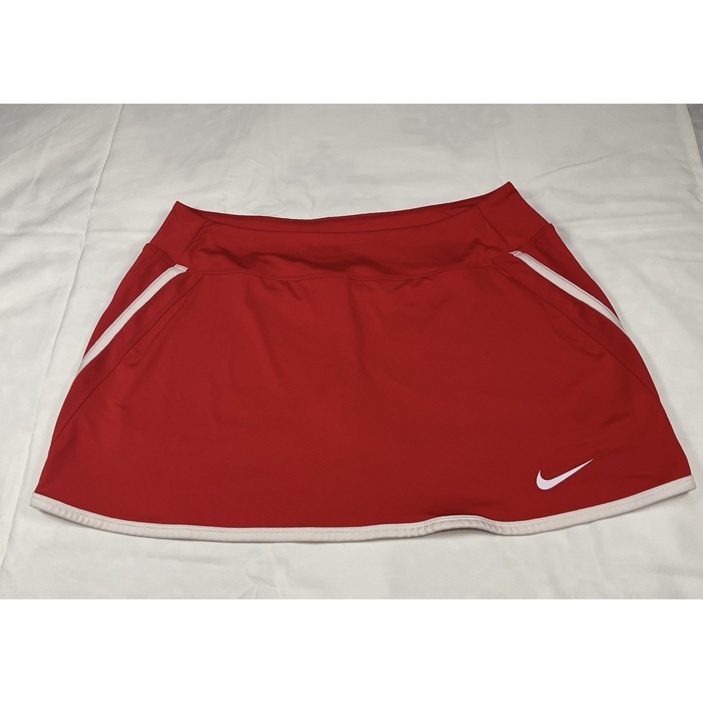 Nike Dri-Fit Athletic Skirt/Skort Red Size M, Golf, Tennis